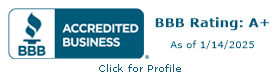 BBB Accredited Business - Rating A+